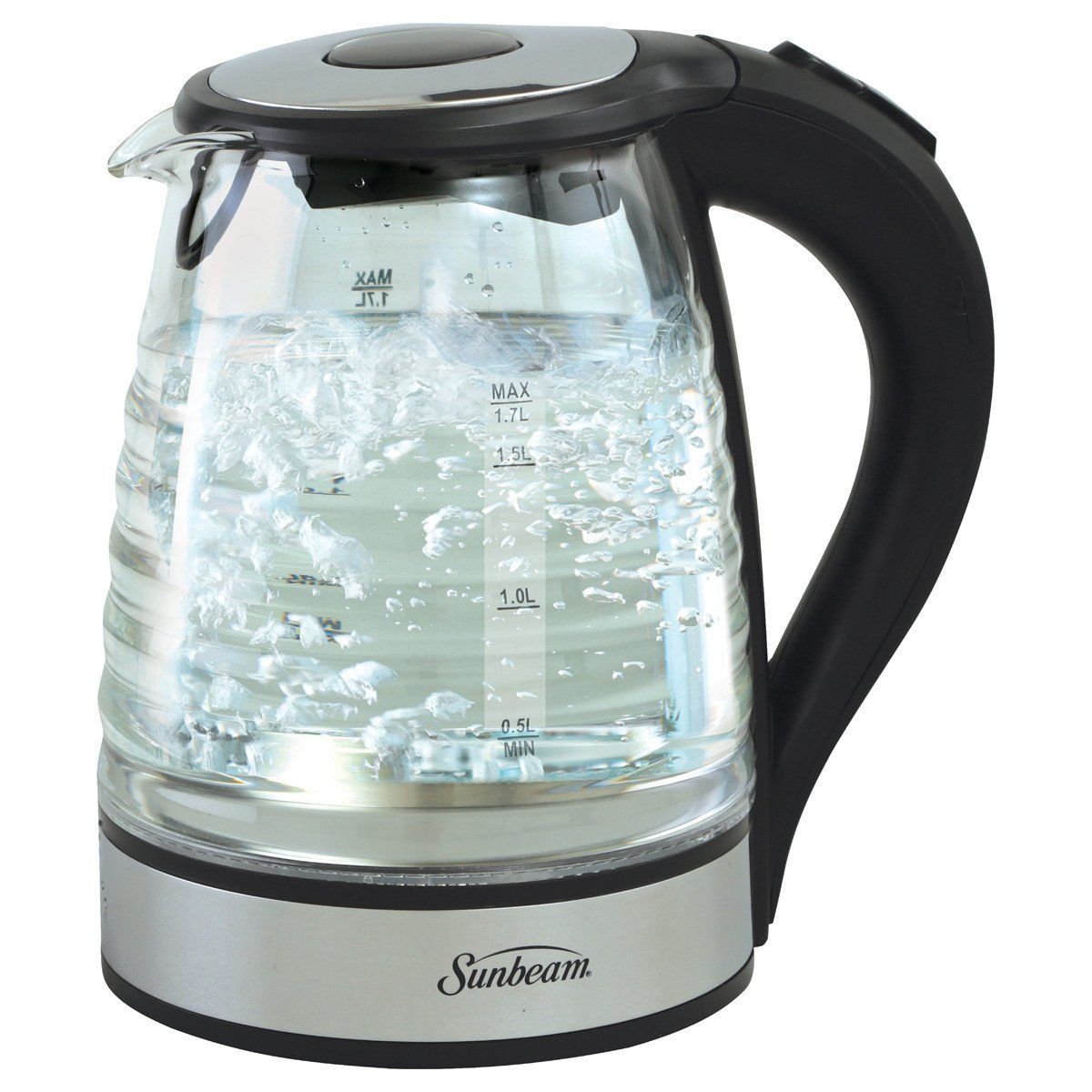 Sunbeam 1.7l Ribbed Glass Kettle