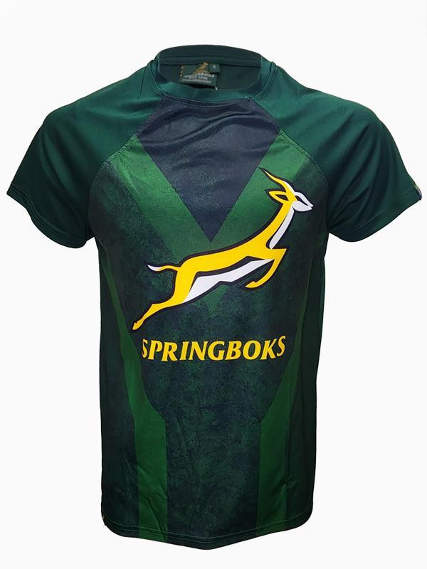 Mens Springbok Polyester Tee Green