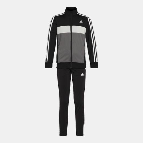 adidas Boys 3S Tiberio Tracksuit Black/Grey Five/Grey One/White