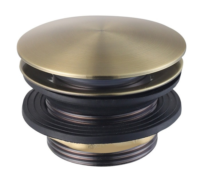MacNeil 211331 Unslotted Pop In Bath Waste Gold 40 mm