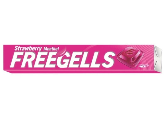 Freegells Lozenges Strawberry Sweets  (Pack of 12 x 30 g)