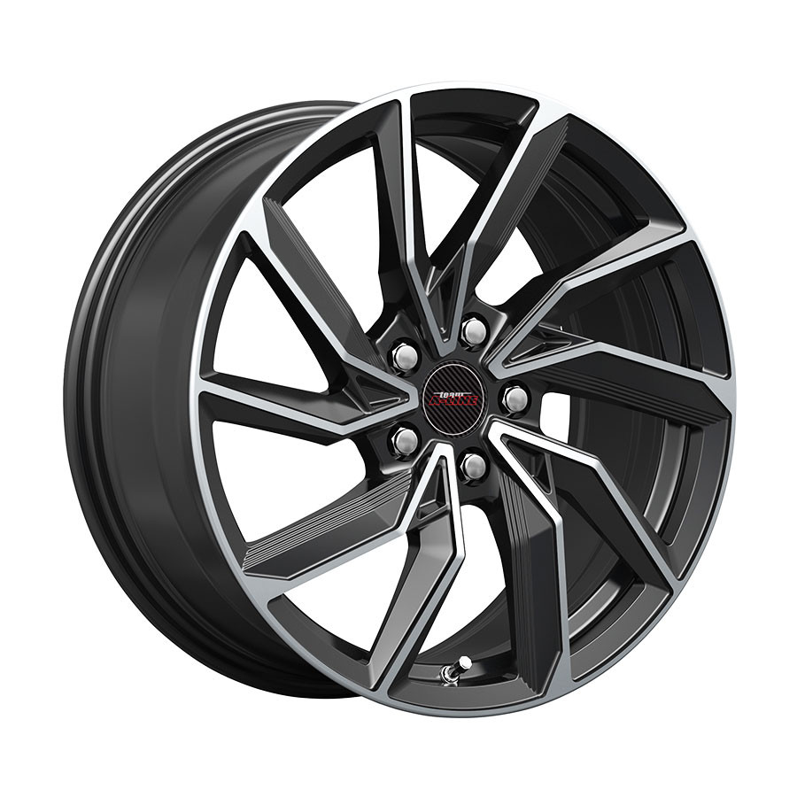 17″ A-Line Recoil 5/100 Black Machine Face Alloy Wheels