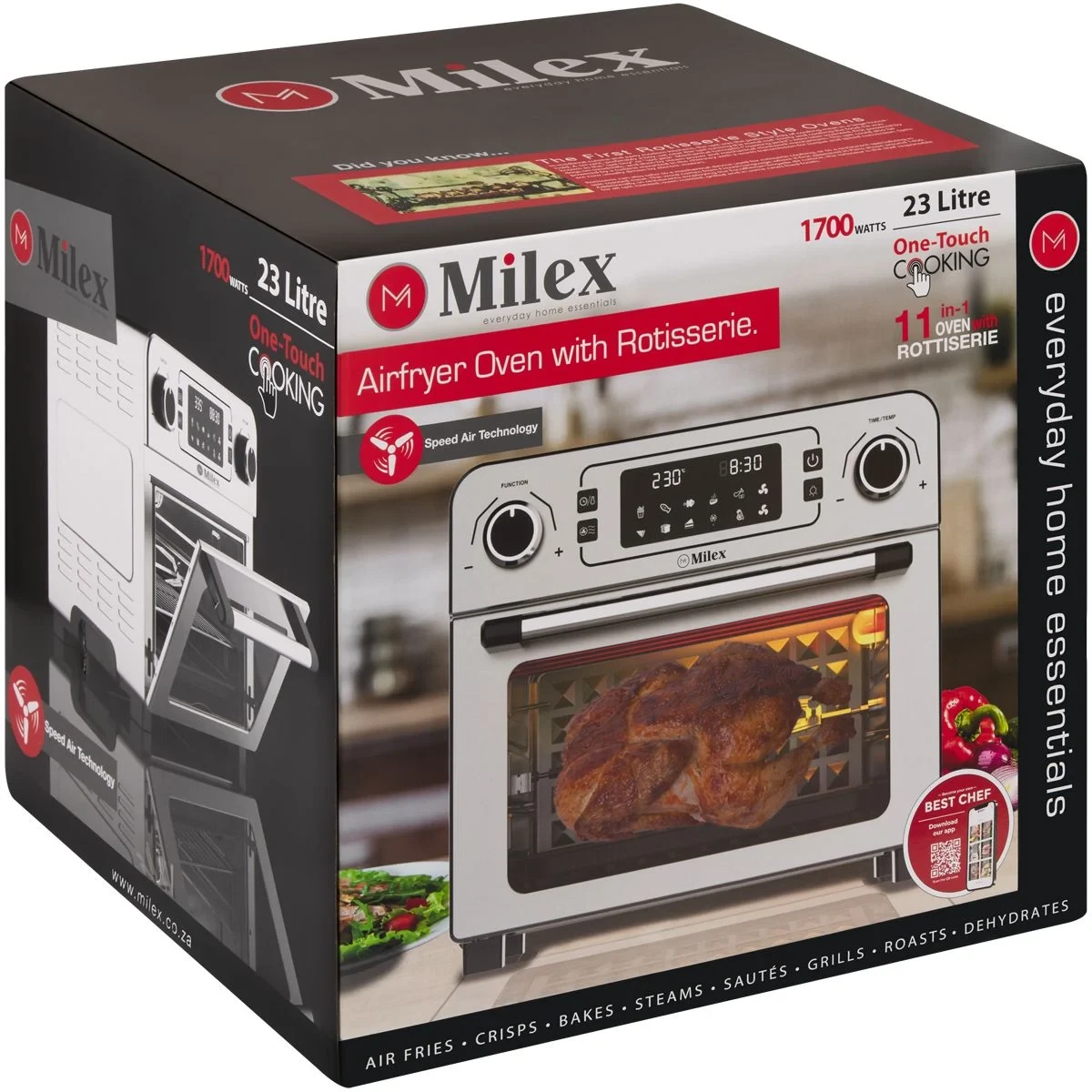 Milex 23l Airfyer With Rotisserie