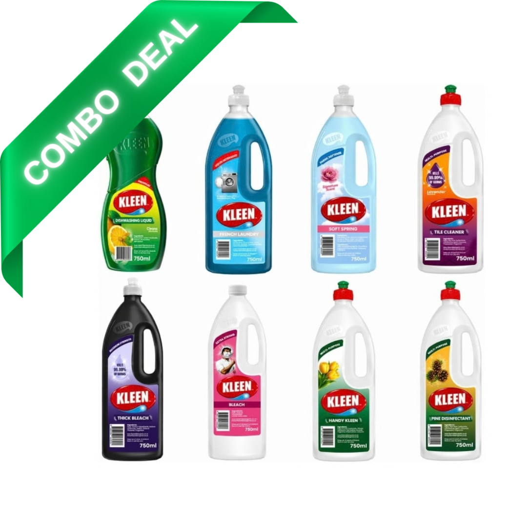 KLEEN Home Essentials 8-in-1 Cleaning Combo Pack – 750m