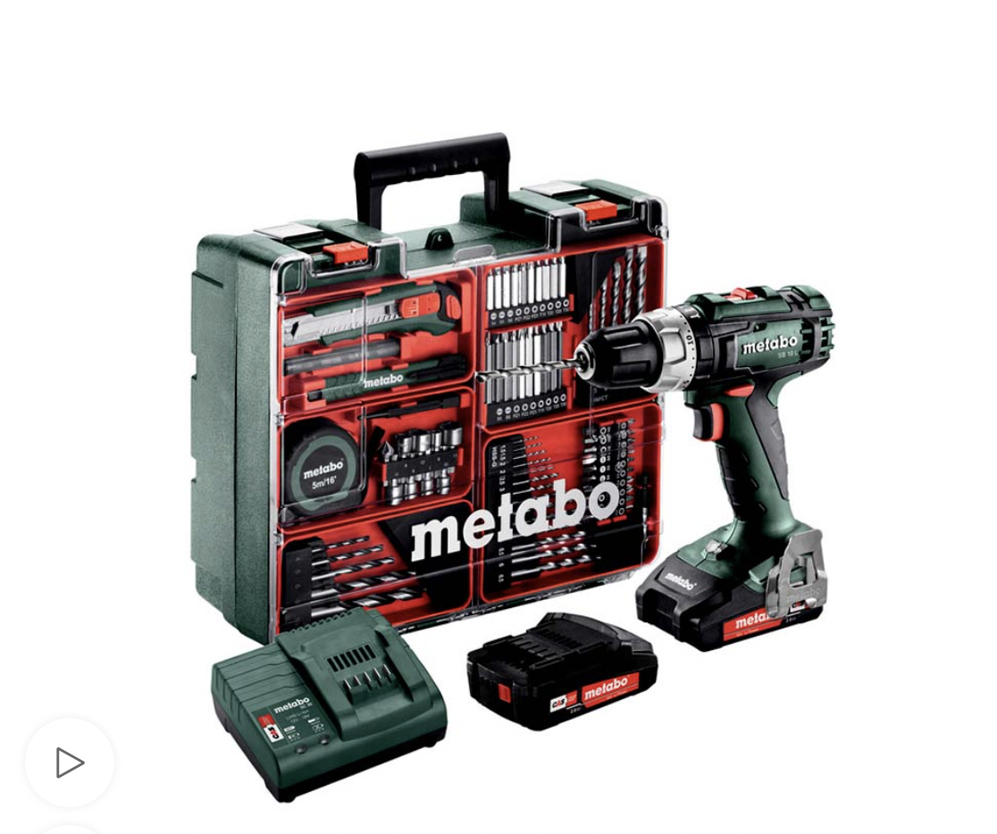 Metabo Cordless Hammer Drill SB 18 L SET