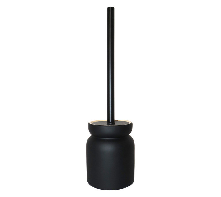 Lusso Ceramic Toilet Brush Holder Black