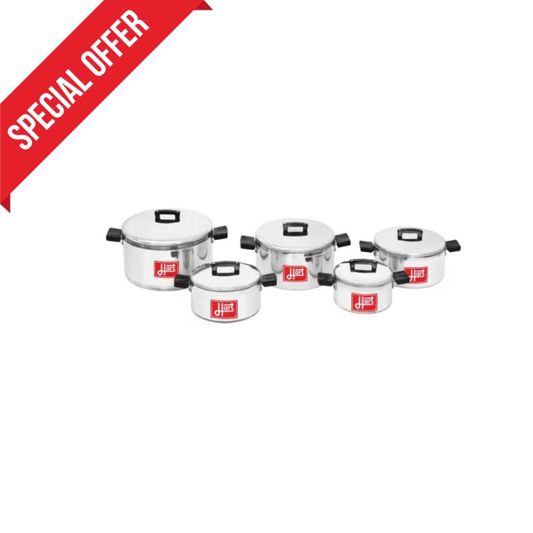 Hart  10-Piece  Aluminium Cookware Set