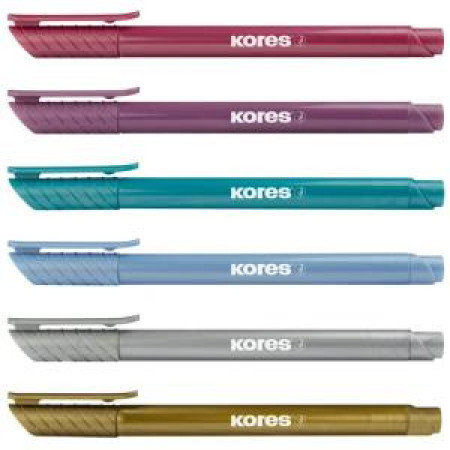 Kores Metallic Style Brush Tip Markers Wallet