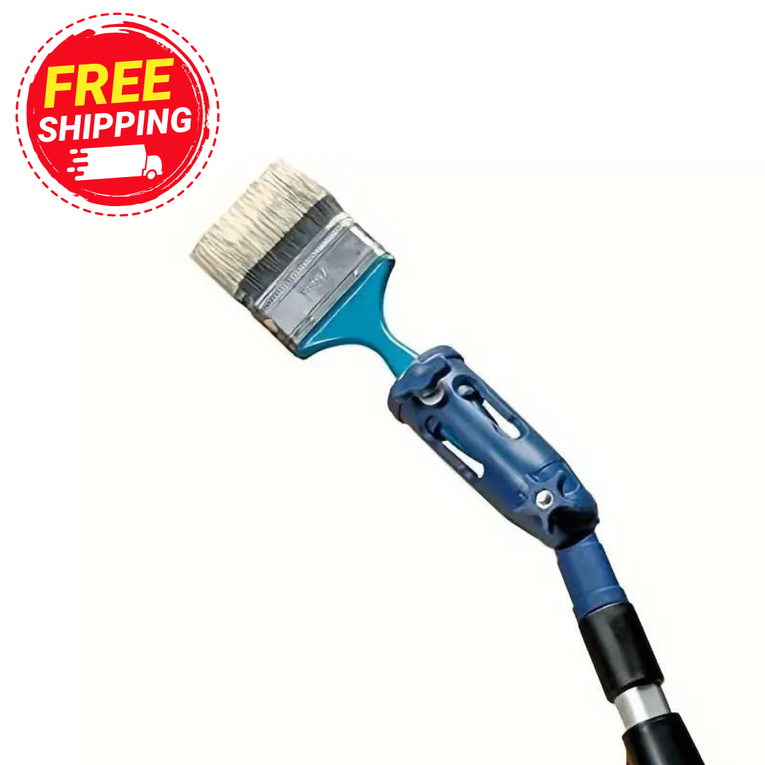 1pc Multi-angle Paint Brush, Extender For Threaded And Locking Rod, Paint Roller Extension Clamping Tool For High Building, Roof Roller Brush, Universal Clamps Adapters