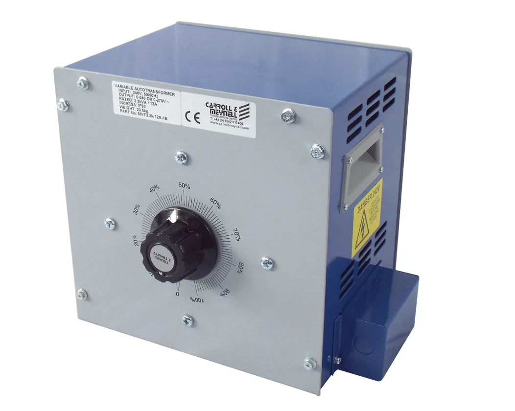 Carroll & Meynell 1 Phase 4.9kVA Variac, 1 Output, 240V
