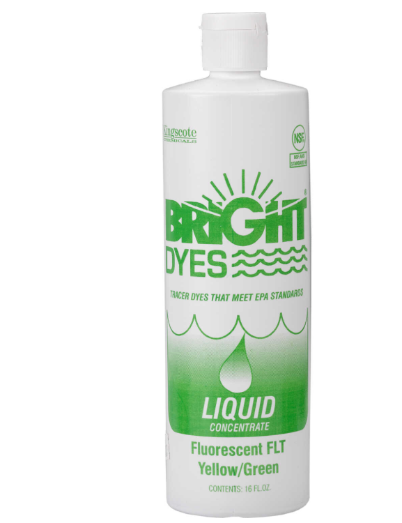 Bright Dyes FLT Yellow/Green Fluorescent Dye, 1 Pint Liquid