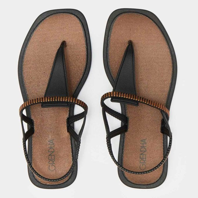 Grendha Caju Sand Ad black sandals