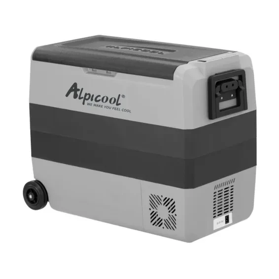 Alpicool 50 Liter Dual Temperature Control 12 Volt Refrigerator Portable Car Fridge Freezer (-4°F~68°F) for Truck, RV, Boat, Camping and Travel 24V/230V