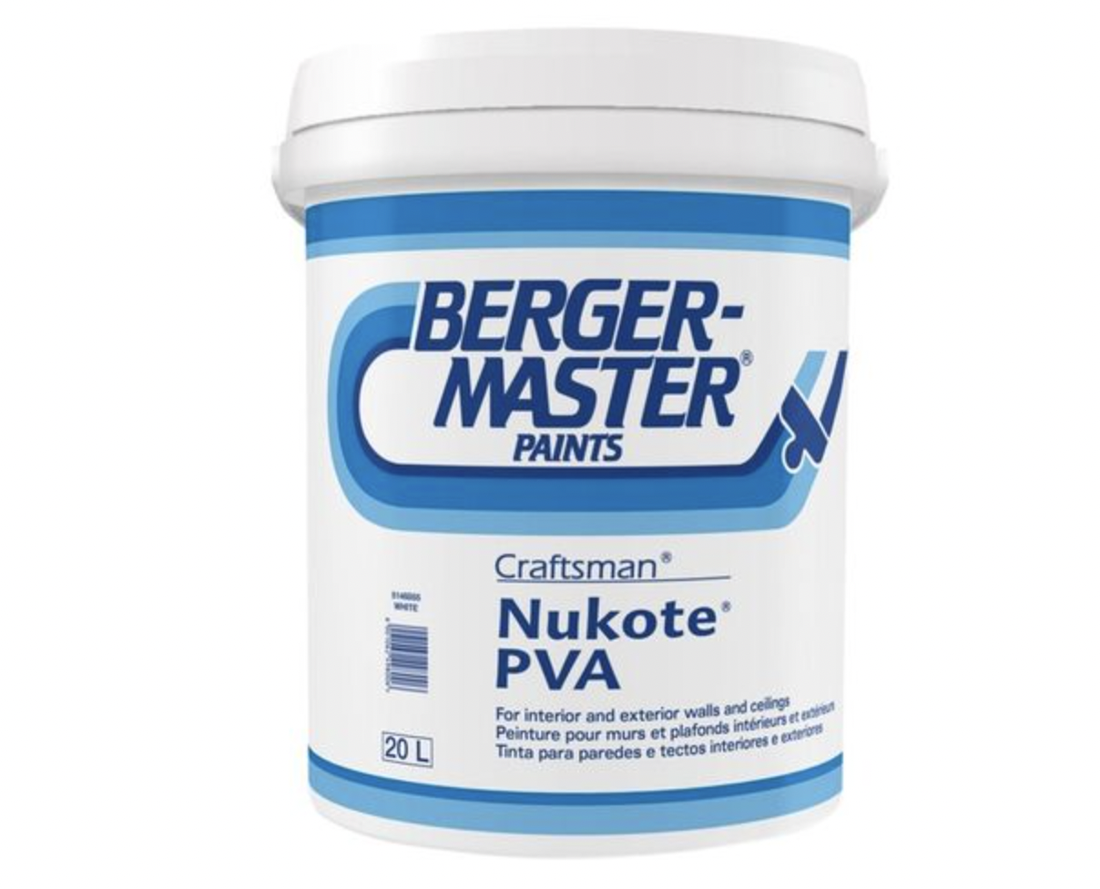 Bergermaster Craftsmen Nukote PVA - White (20L)