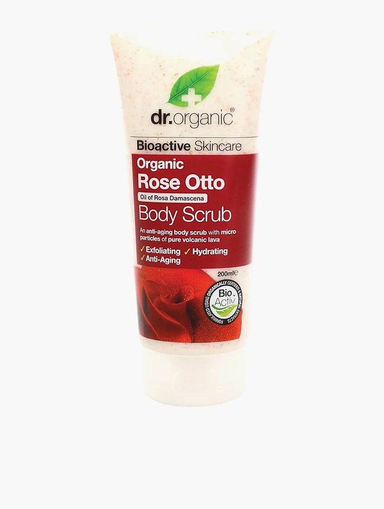 Dr Organic Rose Otto Body Scrub 200ML