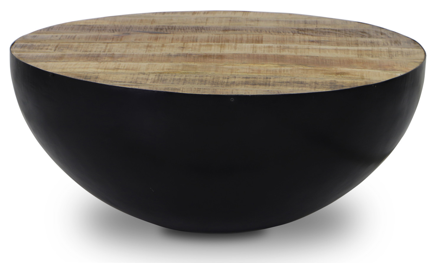 Yeng Reclaimed Mango Wood Drum Coffee Table
