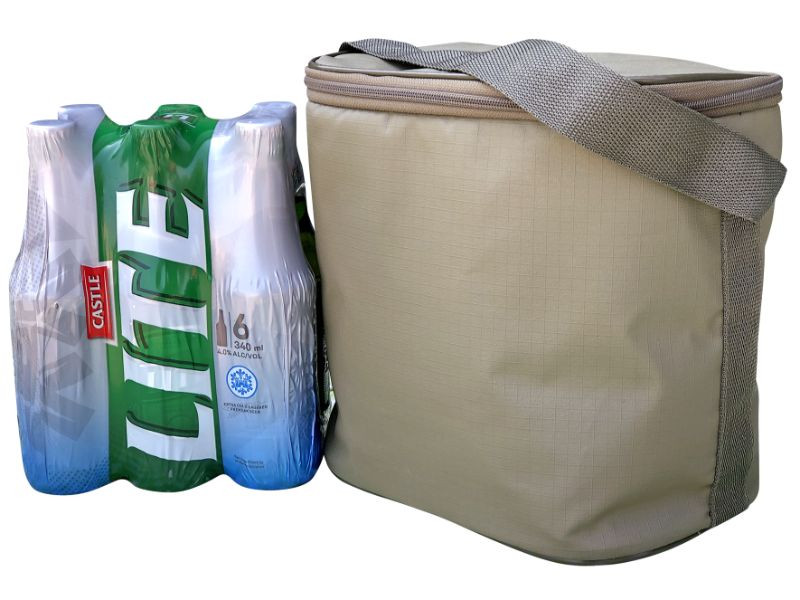 Camp Cover Cooler Six Pack Ripstop Large Khaki