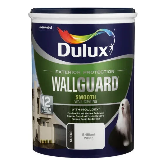 Paint exterior suede mid-sheen DULUX WALLGUARD White 5L