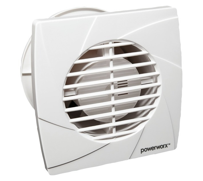 PowerWorx 4 Inch Square Ectractor Fan - Exclusive to Builders