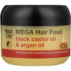 Black Chic Black Castor and Argan Oil Mega Hair Food 125 ml