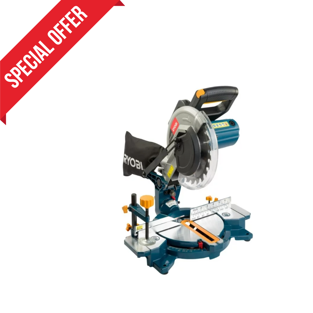 Ryobi  210mm 1200W  COMPOUND MITRE SAW 210MM 1200