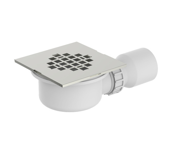 Cobra Seine Shower Waste Square Brushed Nickel