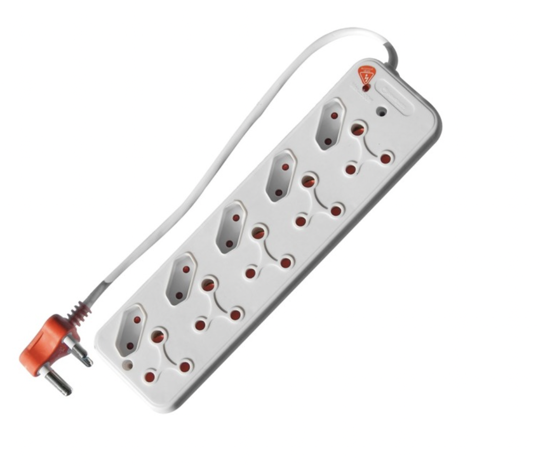 PowerWorx 10-Way Surge Protected Multi-Plug - White