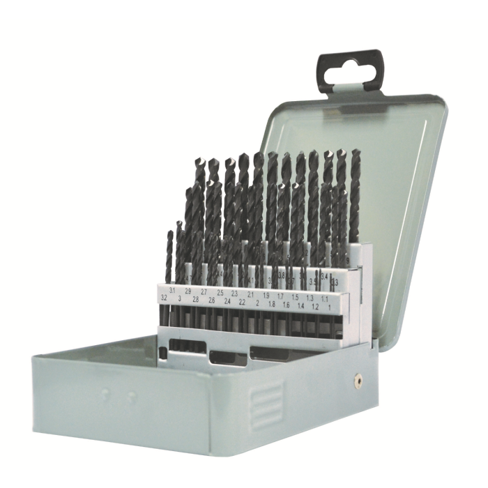 DRILL SET 1-6mm X 0.1mm STRAIGHT SHANK SOMTA HSS