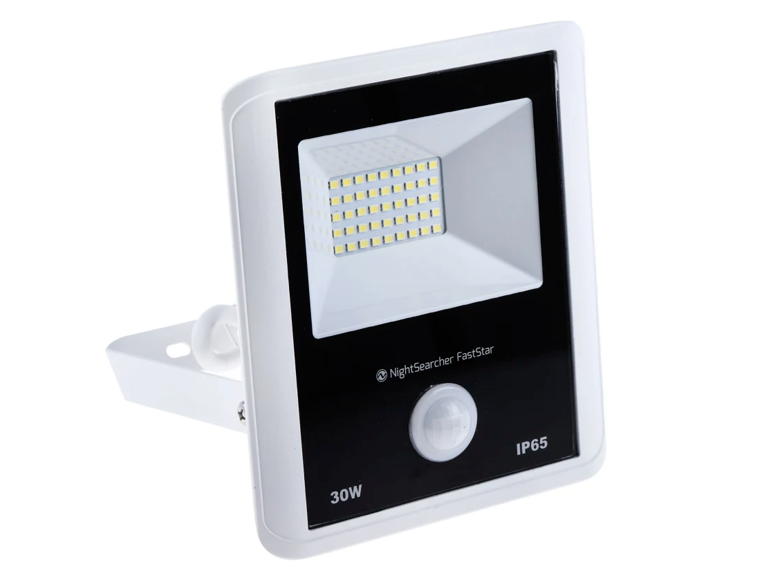 Nightsearcher Faststar m, Security Floodlight, 1 LED, 30 W, 2400 lm, IP65 PIR, 220 → 240 V ac