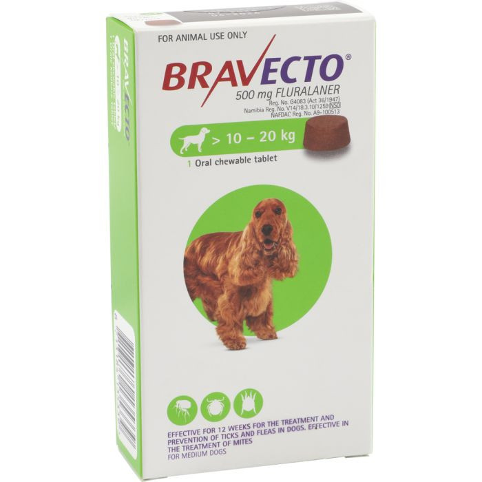 Bravecto Medium Chew Tick & Flea Dog Care BRAV010