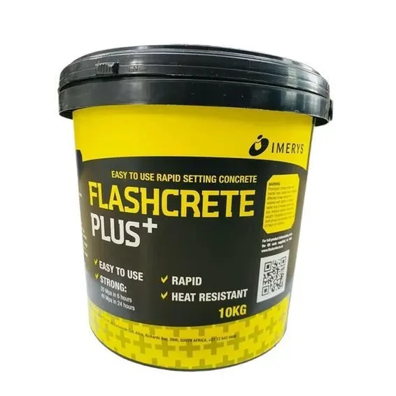 Flashcrete Plus Rapid Set Dry Mix Concrete 10kg Bag Size Set 45 Min
