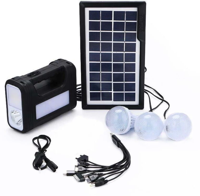 Mmafha Portable Solar Charged Light System LED LED  (Black, Pack of 1)