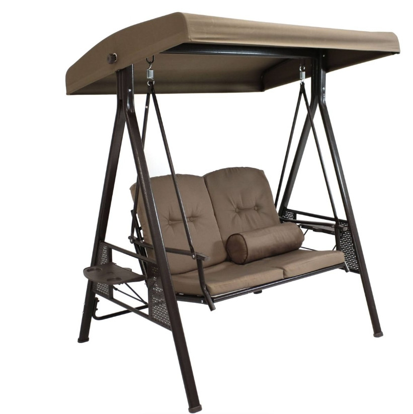 2 Seater Covered Outdoor Swing