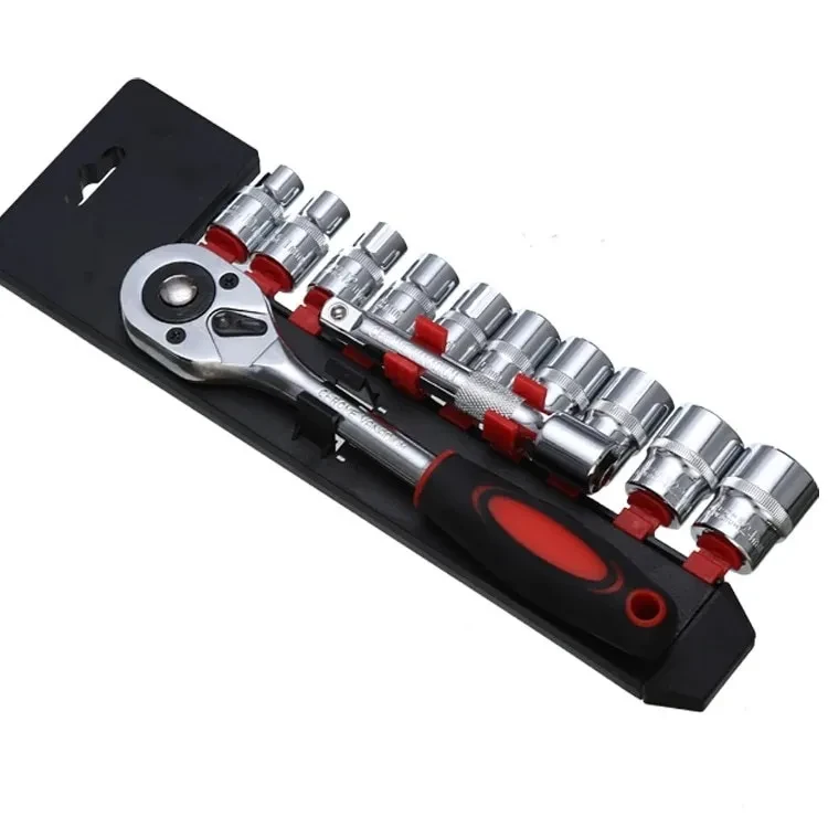 12 - Piece 1/2" Socket & Ratchet Set with Extension Bar
