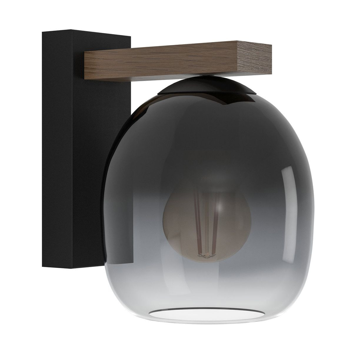 Filago Wall Light Black E27 1x40w