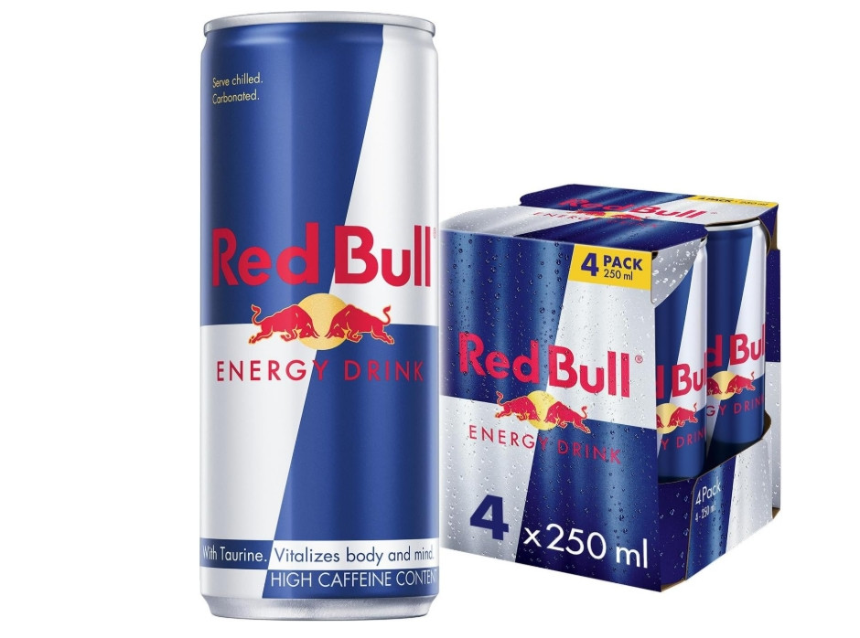 Red Bull Energy Drink 250 ml (Pack of 4)