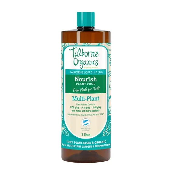 Fertiliser, Nourish MuLTi Plant, Organic Liquid, Talborne, 1 Liter