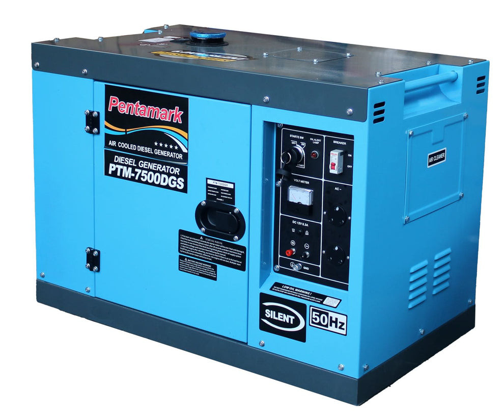 Pentamark PTM-7500DGS Silent Diesel Generator - Reliable and Quiet Power Supply
