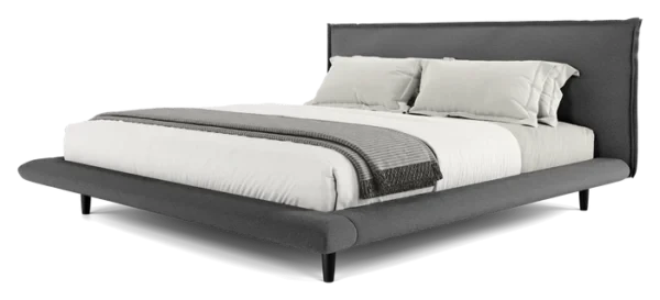 Arden Carbon Gray Fabric Bedframe