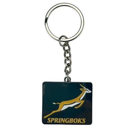 South Africa Springboks Rugby Fan Metal Keyring