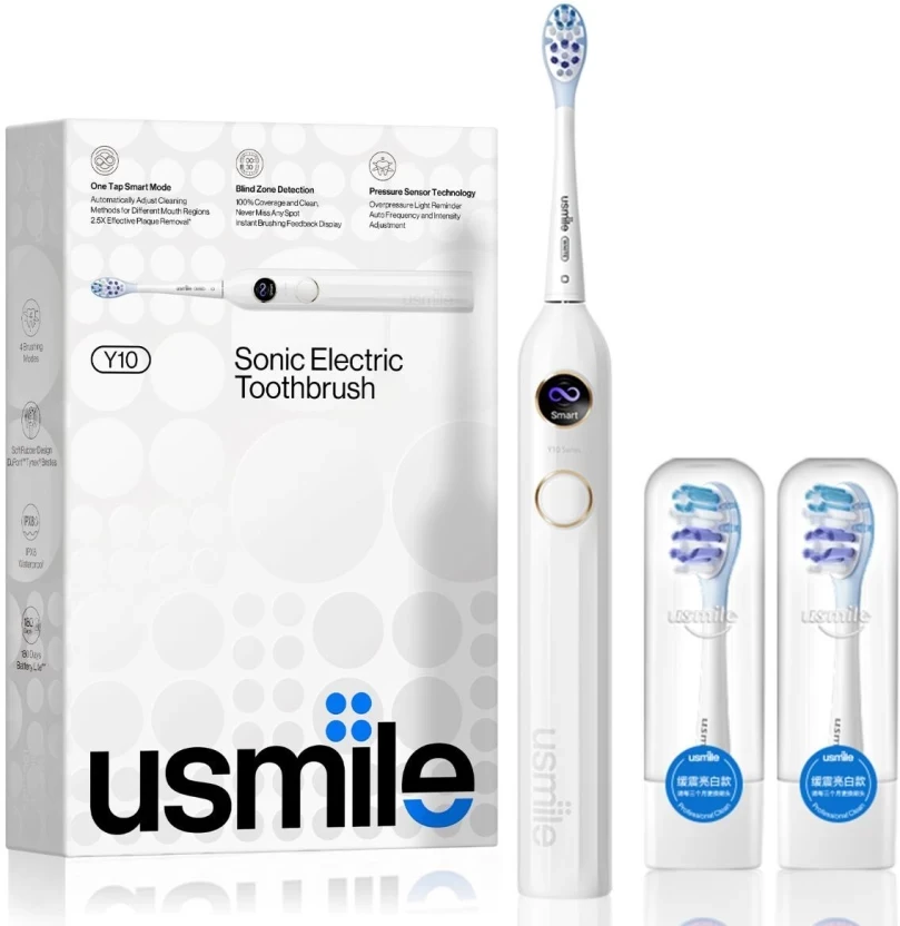 usmile Y10 Sonic with Feedback Display - Electric Toothbrush  (White)