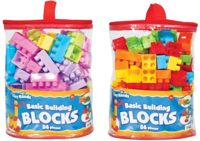 Tiny Hands Basic Building Blocks 86Pc Houses & Buildings