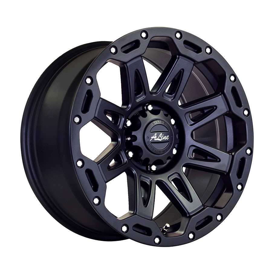 18″ A-Line Duke 6/139 Satin black Alloy Wheels