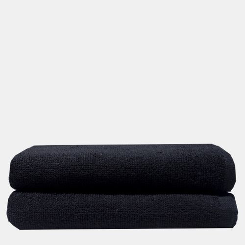 Bunty Bunty's Recycled Yarn-Ocean 380GSM-Saloon Towel 050x090cms(2Pc)-Black