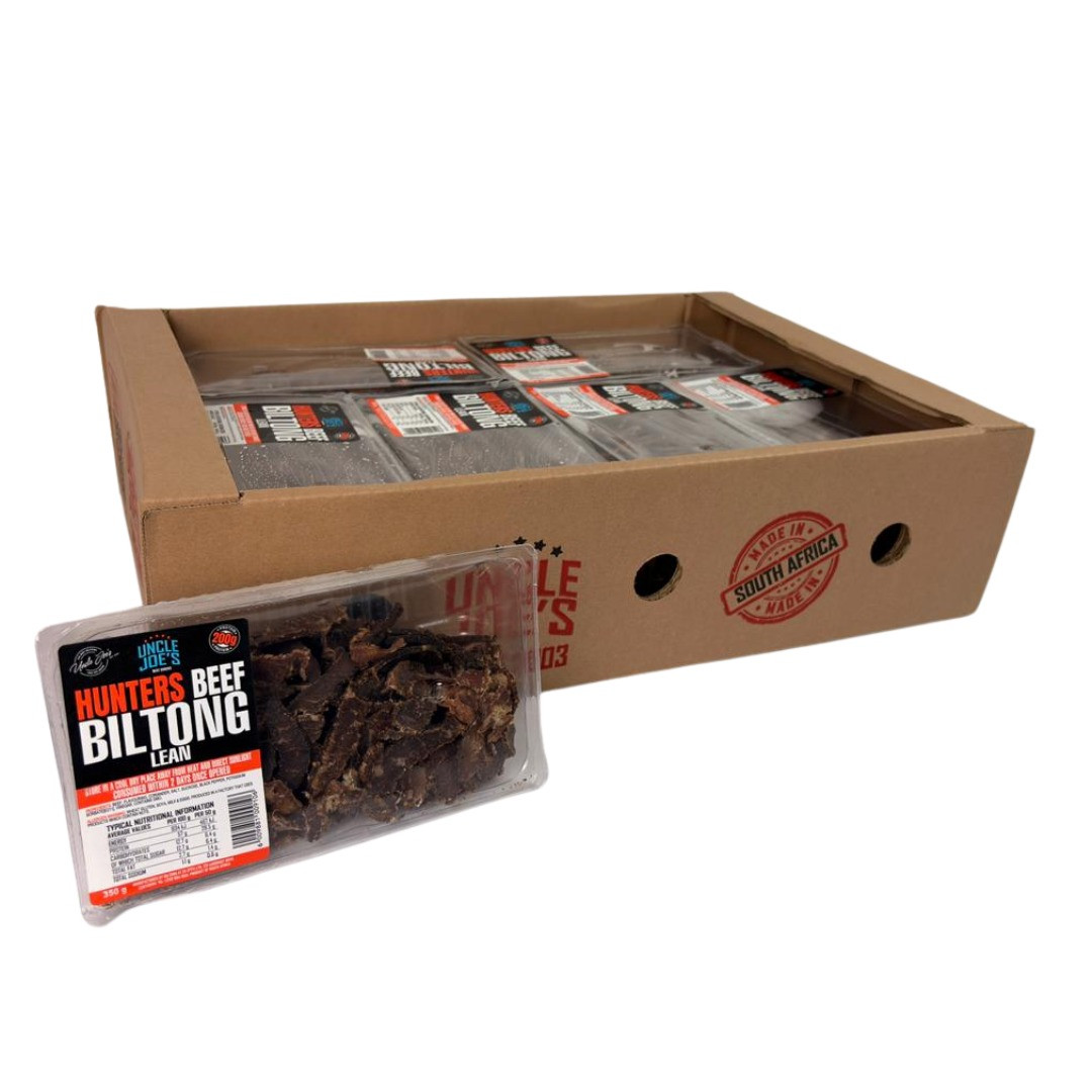 UNCLE JOE’S HUNTERS LEAN BILTONG 350g x 12