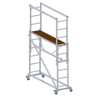 Folding scaffolding ladder/ multi purpose working platform