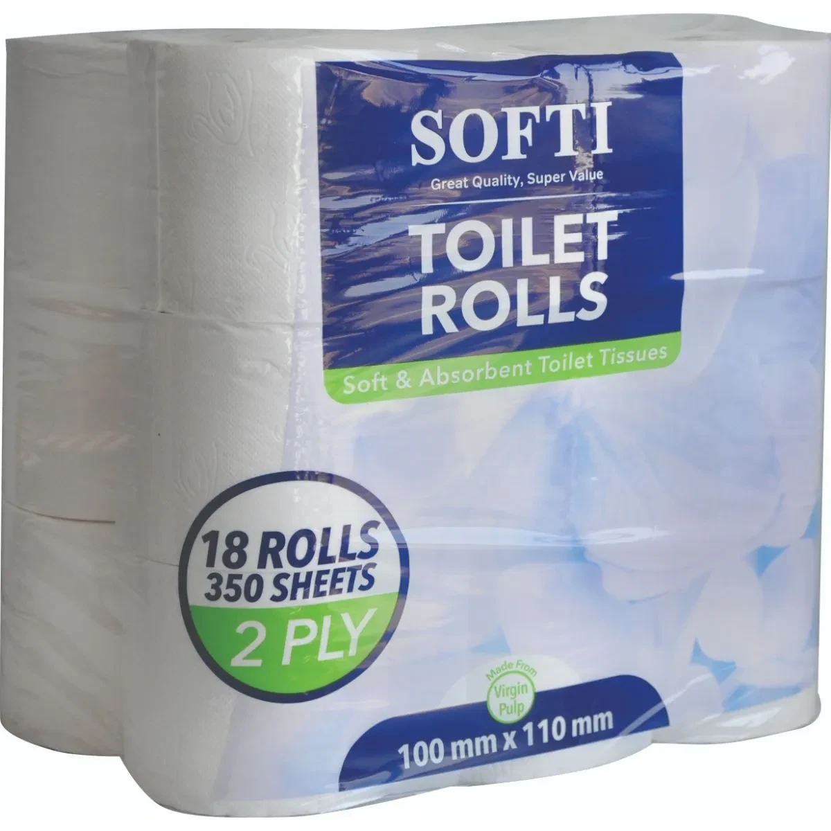 Softi Toilet Rolls 2 Ply-18 Pack