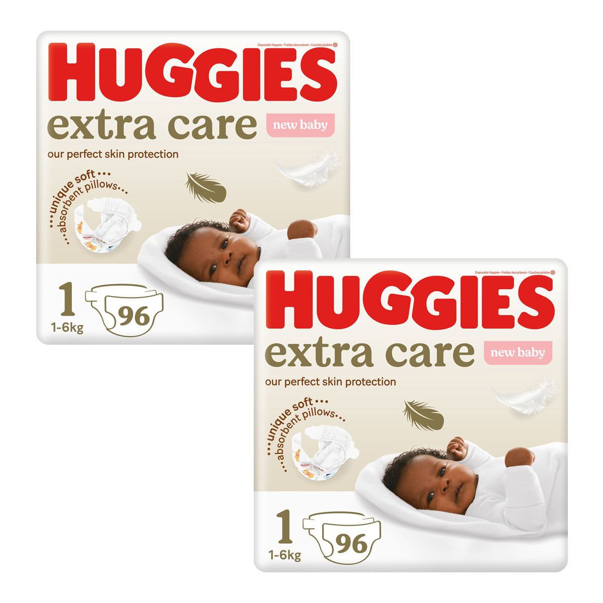 Huggies Bale Extra Care Sz1 84//