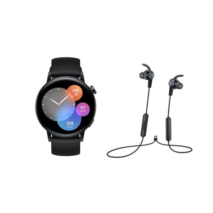 Huawei Watch GT 3 42mm Active Black Bundle