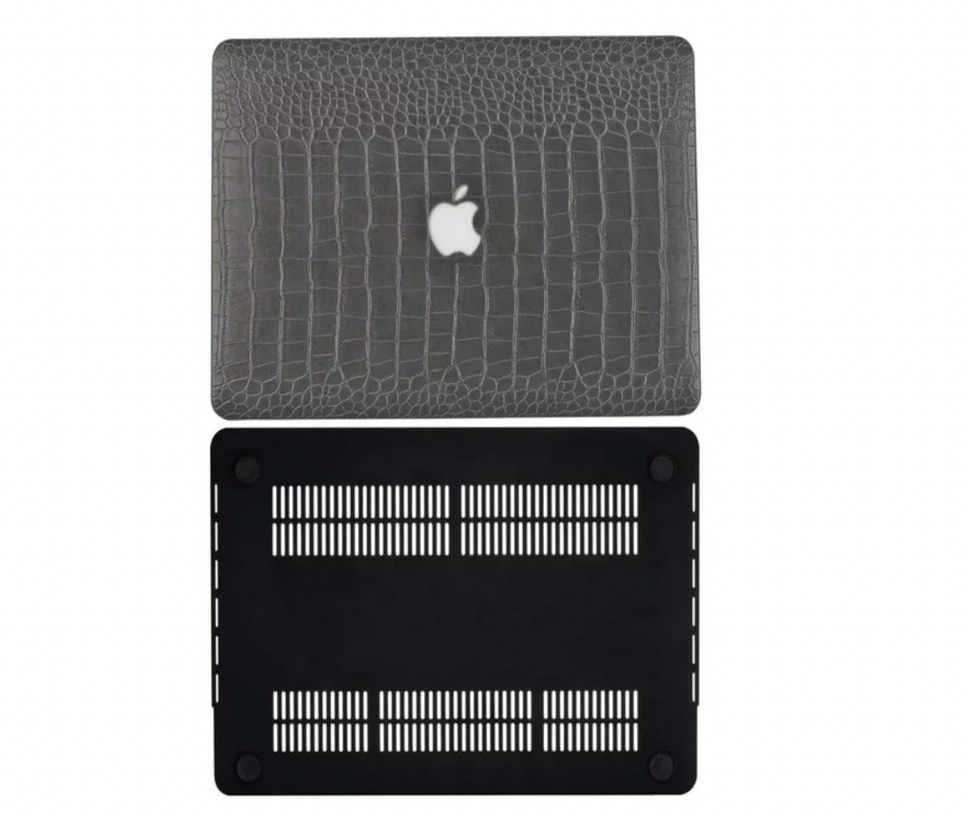 PU Leather Case Hard Shell for Macbook Pro 13inch